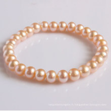 Bracelet élastique / extensible en perle d&#39;eau douce (EB1505)